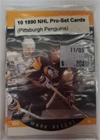 1990 Sealed NHL Pro-Set Pittsburgh Penguins Cards