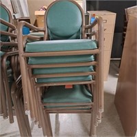 8 US Seating Stacking Chairs