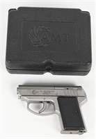 AMT BACKUP SEMI AUTOMATIC PISTOL WITH CASE