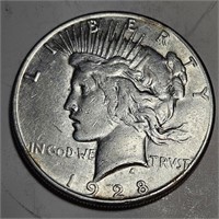 1928 s Better Date Peace Silver Dollar