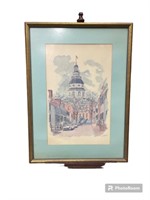 1969 Cornhill St. Annapolis Maryland artwork 20 x