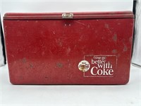 Vintage embossed Coca-Cola cooler