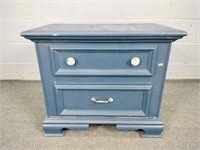 Stanley Furn. Painted Wood Two Drawer End Table