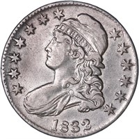 1832 Capped Bust Half Dollar Lower AU Grade