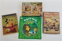 Lot of 3 Disney Themed Jigsaw Puzzles
