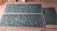 3 Gorilla Brand Outdoor Carpets 2-2'x6', 1-23x24"