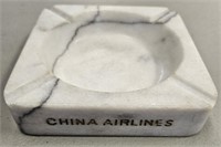 China Airlines Marble Ashtray 6" x 6"