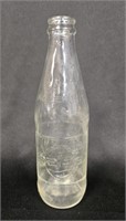 1970s Pepsi Cola Clear Bottle Textured Glass 10 Oz