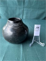 Carmel Romero Black Pottery Vase