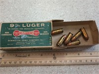 Remington 9 mm Luger Bullets IOB