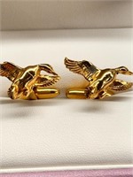 Estate Collection Duck Hunters Cufflinks  signed