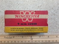 Winchester 9 mm Luger Bullets 50 IOB