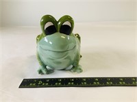 Ceramic frog bank