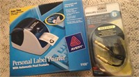 Avery Label Printer, Coax Cable, Binocular Accs.