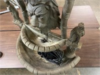 Vintage cast metal fountain