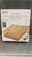 Pure Enrichment Ultra-wide Microplush Heating Pad