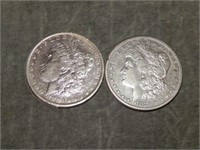 1883 O & 1883 S Morgan 90% SILVER Dollars
