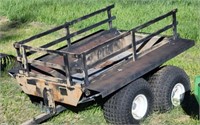 4-Wheel Yard Cart, Bumper Pull Hitch