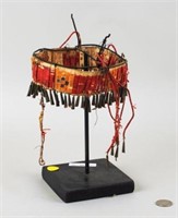 Mandan Dakota Quilled Hide Headdress