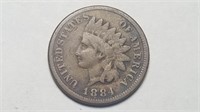 1884 Indian Head Cent Penny High Grade