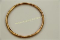 VICTORIAN SCULPTURED FINISH GOLD PLATED BANGLE