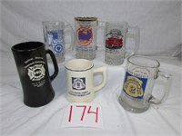 Beer Mugs - Local Fire Department Beer Mugs