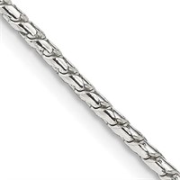 Sterling Silver-Fancy Design Link Chain
