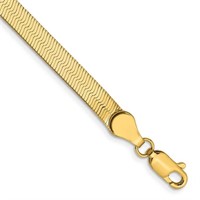 14k- Yellow Gold Herringbone Chain Bracelets