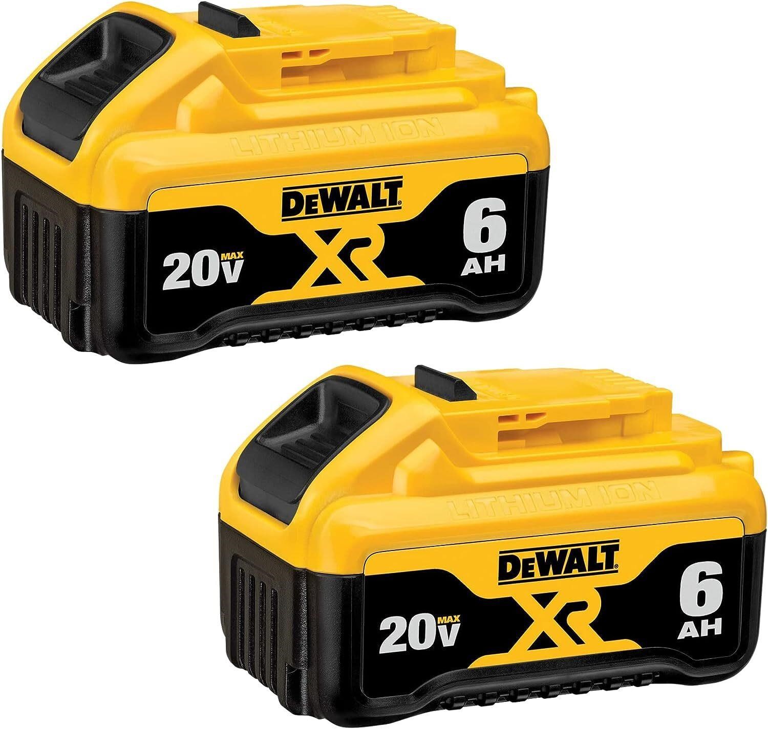 $179  DEWALT 20V MAX Battery, 6 Ah, 2-Pack
