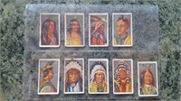 Lot of 9 Native Tobacco Cards from the 1930s