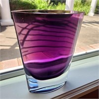 LSA International Purple Glass Vase