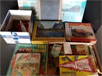 Assorted Vintage Jigsaw Puzzles, Cards, Soldiers,