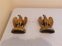 Pair of brass Eagle bookends