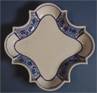 Spode blue & white floral pattern square bowl