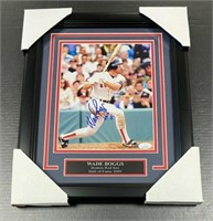 Autographed Wade Boggs Red Sox Framed Photo
