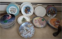 Collector Plates. Avon Christmas, Norman Rockwell