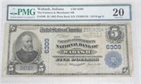 1902 $5 National Currency, The Farmers &