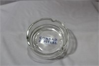 A Glass Advertising Ashtray