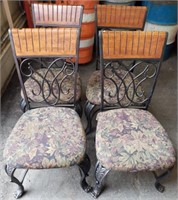 Set of 4 Nice Dining Chairs w/ Table Parts.