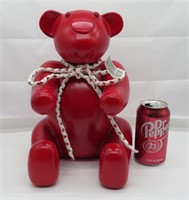Ceramic Teddy Bear Bank - 11.5" Tall