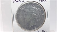 1925S Peace Silver Dollar
