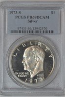 1973-S Eisenhower PCGS PR69DCAM Silver