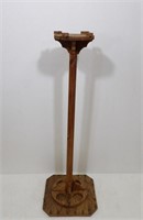 Wooden 4 Rod and Reel Stand 42"tall