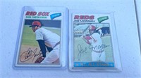 2 Cards 1977 Topps Auto  Lot: Carl Yastrzemski #48