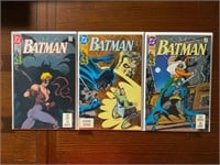 DC Comics 3 piece Batman 479-482