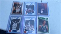 6 Cards Basketball Lot: Scottie Pippen, Michael Jo