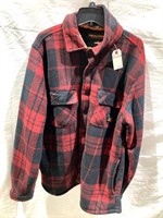 Real Tree Mens Flannel Button Up Jacket L