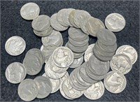 (50) Full Date Buffalo Nickels Back To 1923