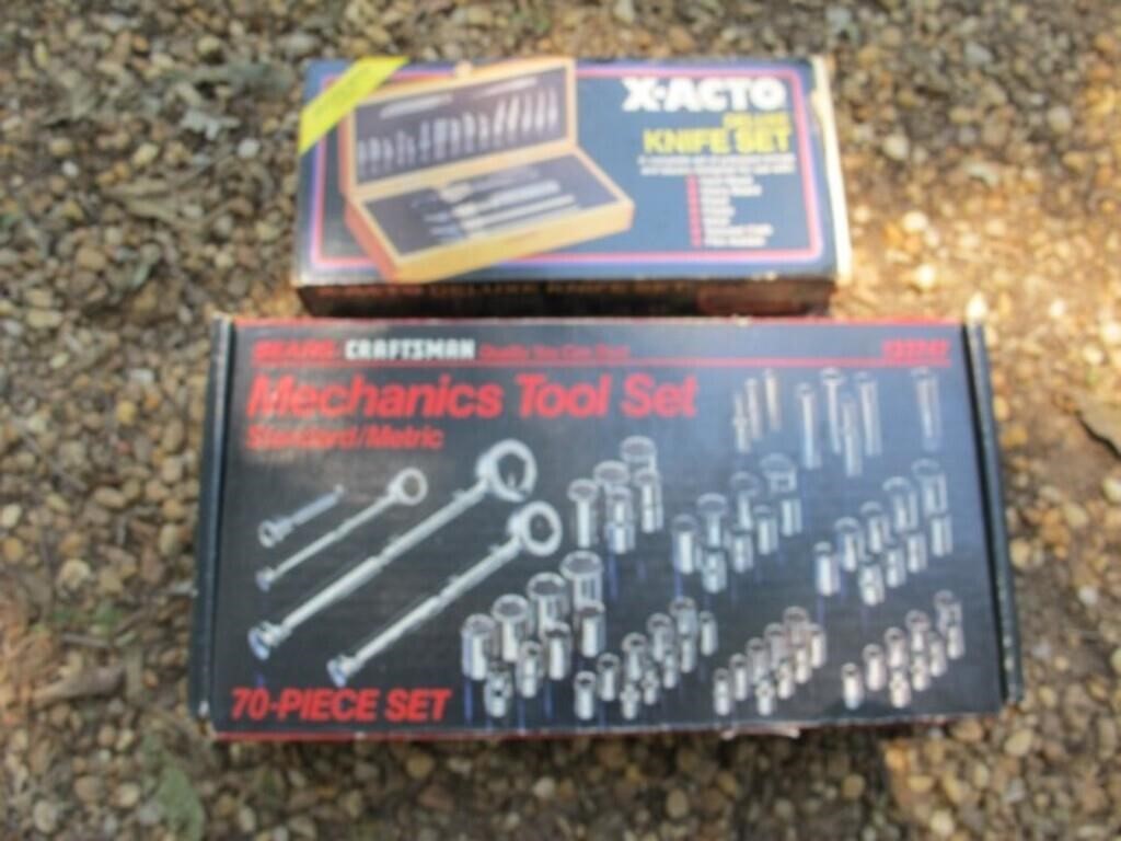 X-ACTO& CRAFTSMEN TOOL SET IN BOX COMPLETE