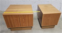 2 Mid Century End Tables